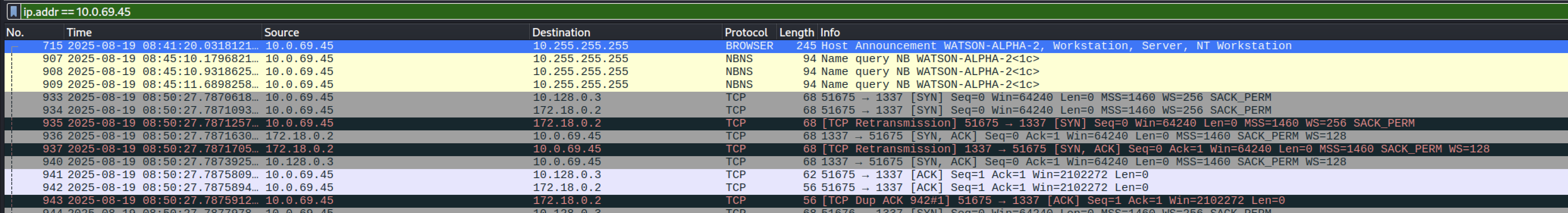 Hostname from PCAP