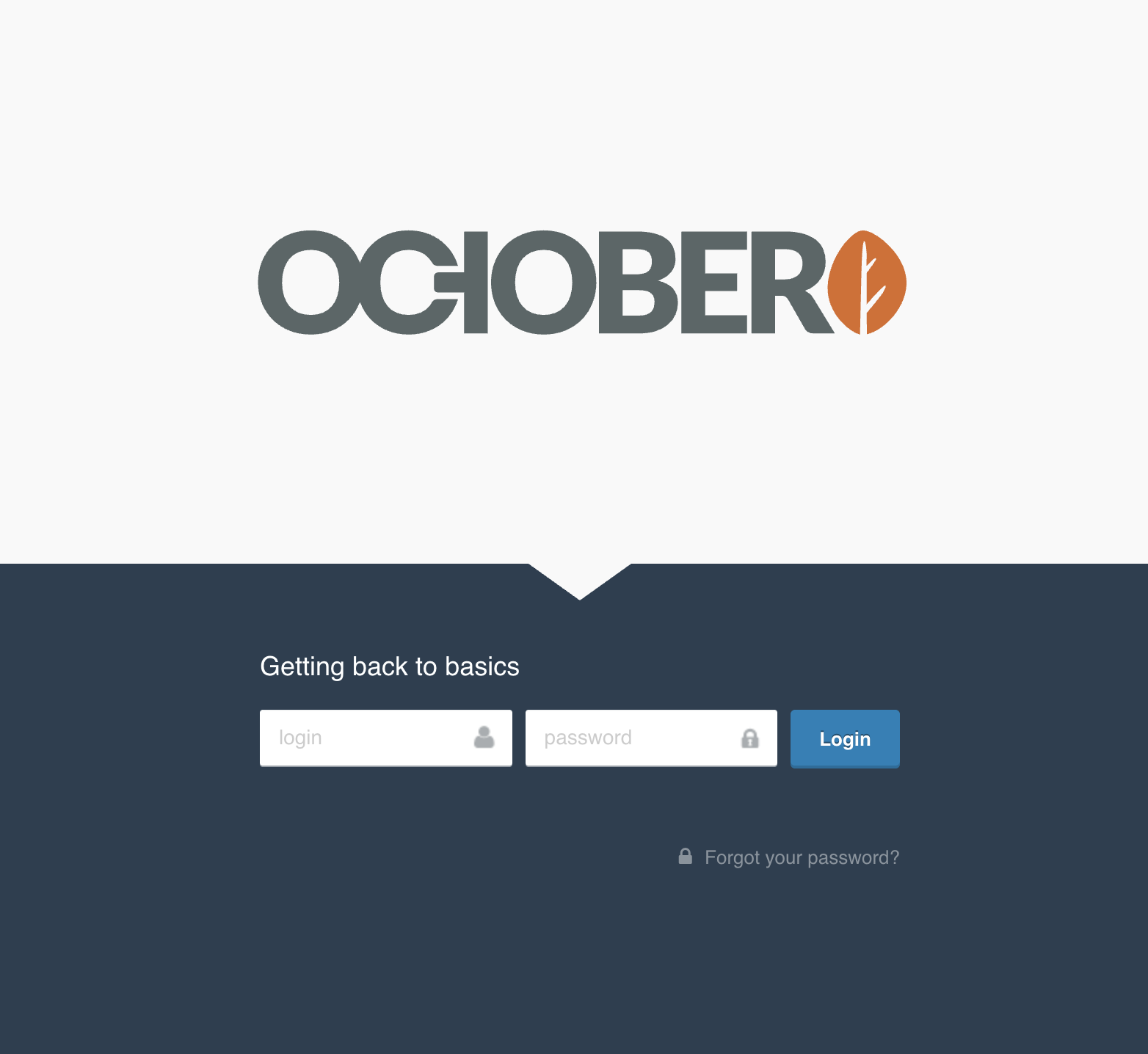 October CMS - Login Page