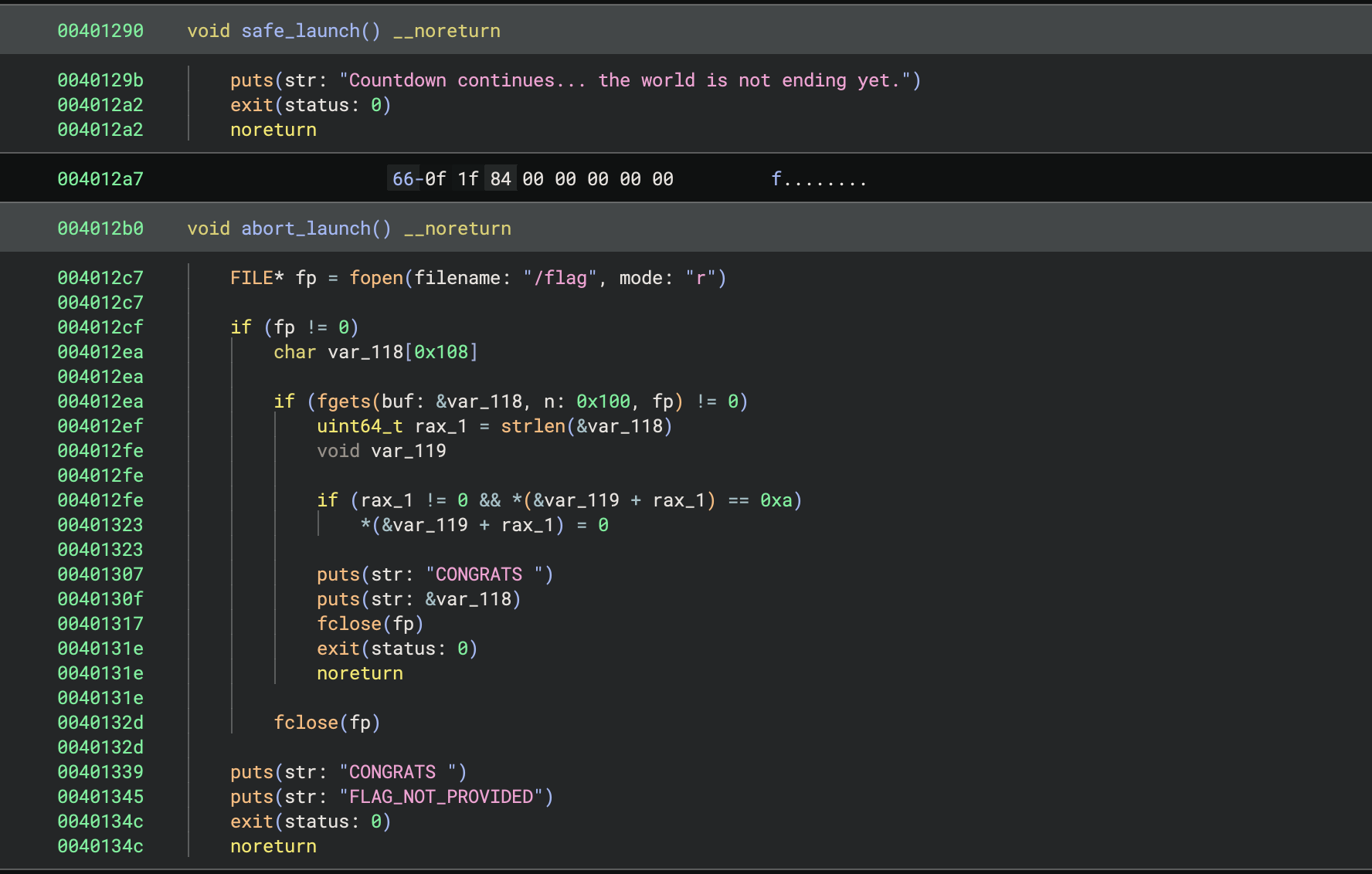 Apocalyptic Override - launch functions