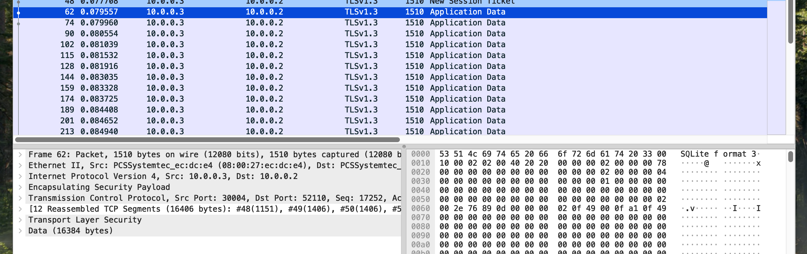 Final Transmission - Wireshark SQLite File Download