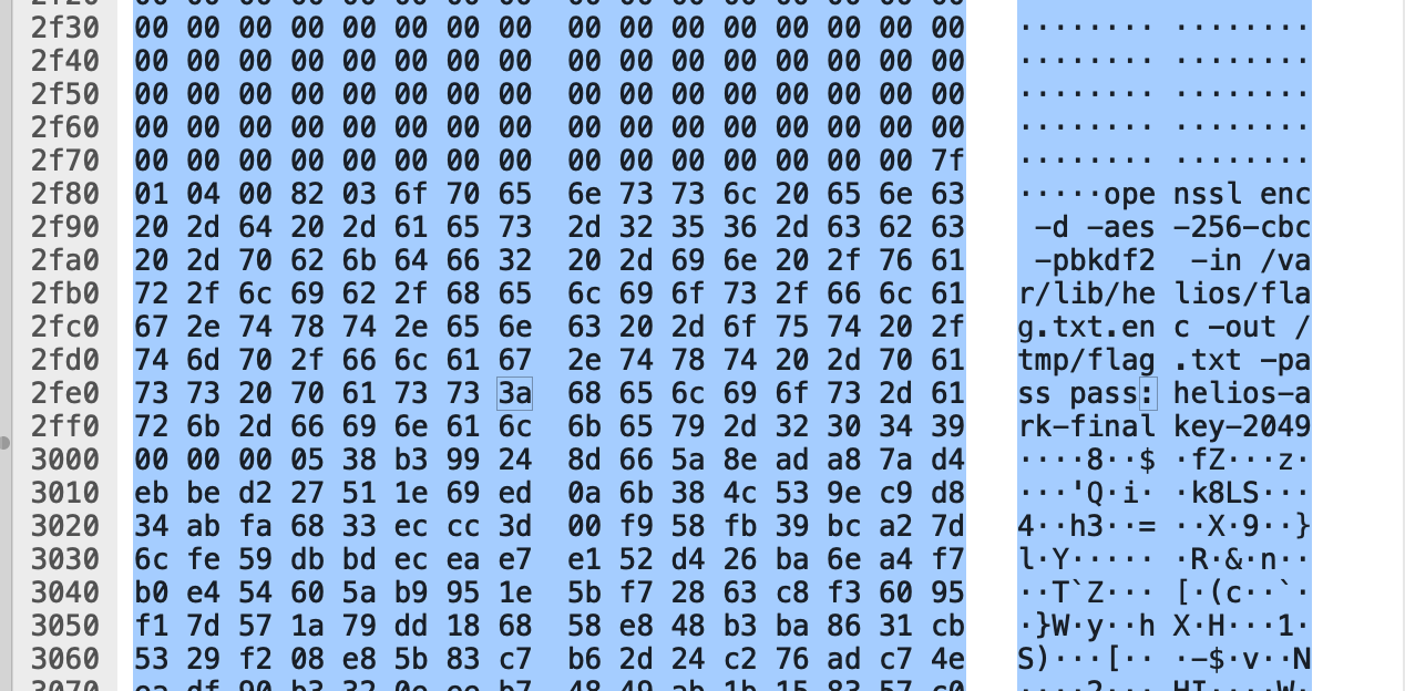 Final Transmission - Wireshark Encrypted Flag Command